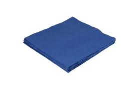 Servetten 2-laags 1/4 vouw, 33 x 33 cm donkerblauw 16x125